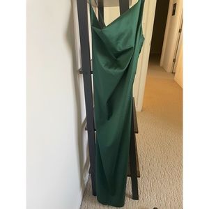 Women's Satin Slip Wedding Guest Backless Bodycon Cowl Neck new with tags